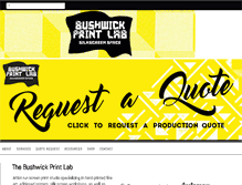 Tablet Screenshot of bushwickprintlab.org
